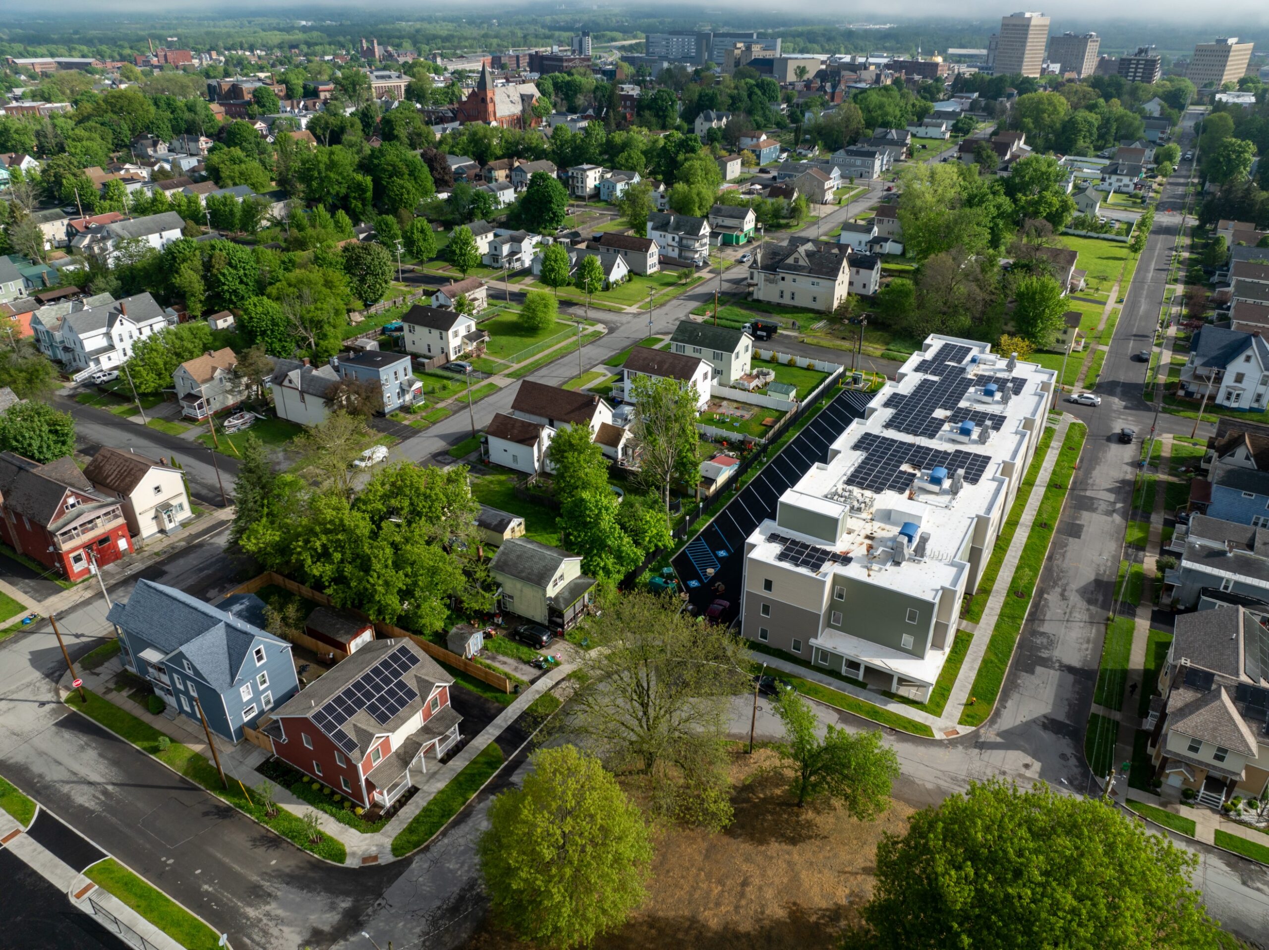 View of CreekView Apartments at Woodland Park — Sustainable Comfort