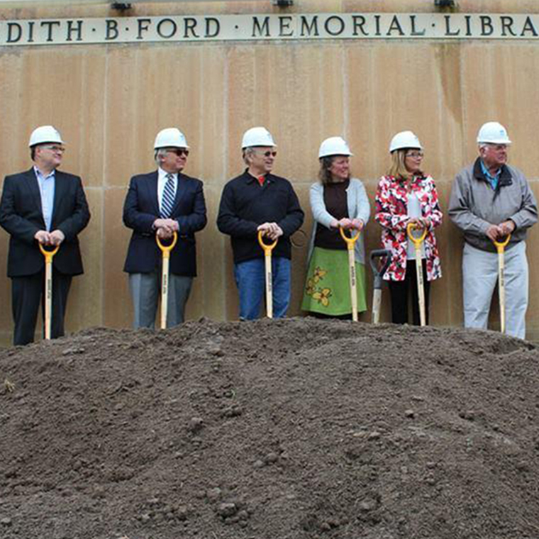 Edith B. Ford Memorial Library Breaks Ground - SWBR